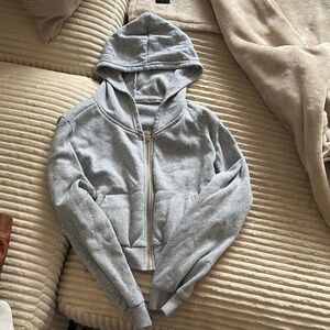 Gray Hooded Sweatshirt